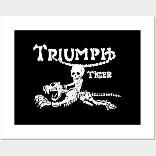 Legendary Triumph Tiger Motorcycle Posters and Art